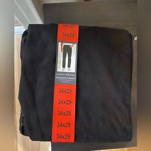Lucky Brand Black 410 Athletic Straight Jeans